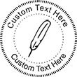 Quill-2 Embossing Seal. Choose your mount and view your custom text in a live preview. Find all your custom embossing needs at xstampers.com
