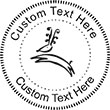 Reindeer-1 Embossing Seal. Choose your mount and view your custom text in a live preview. Find all your custom embossing needs at xstampers.com