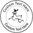 Reindeer-2 Embossing Seal. Choose your mount and view your custom text in a live preview. Find all your custom embossing needs at xstampers.com