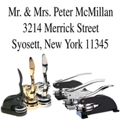Roman Return Address Embossing Seal are used for creating a return address, visit Xstampers.com for more