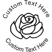Rose-1 Embossing Seal. Choose your mount and view your custom text in a live preview. Find all your custom embossing needs at xstampers.com
