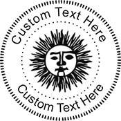 SUN-1 Embossing Seal. Choose your mount and view your custom text in a live preview. Find all your custom embossing needs at xstampers.com