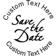 SaveDate Embossing Seal. Choose your mount and view your custom text in a live preview. Find all your custom embossing needs at xstampers.com
