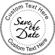 Save the Date Embossing Seal. Choose your mount and view your custom text in a live preview. Find all your custom embossing needs at xstampers.com