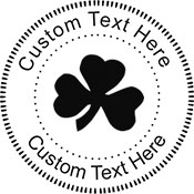 Shamrock Embossing Seal. Choose your mount and view your custom text in a live preview. Find all your custom embossing needs at xstampers.com