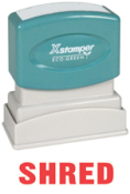 This laser engraved rubber stamp delivers clean and crisp impressions. With its comfortable handle, this stamp can make approximately 50,000 impressions. It is a great product and is easy to use.
