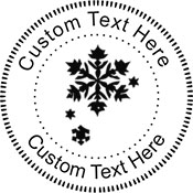 Snow-1 Embossing Seal. Choose your mount and view your custom text in a live preview. Find all your custom embossing needs at Xstampers.com