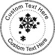 Snow-1 Embossing Seal. Choose your mount and view your custom text in a live preview. Find all your custom embossing needs at Xstampers.com