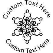 Snow-2 Embossing Seal. Choose your mount and view your custom text in a live preview. Find all your custom embossing needs at xstampers.com