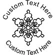 Snow-2 Embossing Seal. Choose your mount and view your custom text in a live preview. Find all your custom embossing needs at xstampers.com