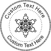 Snow-2 Embossing Seal. Choose your mount and view your custom text in a live preview. Find all your custom embossing needs at xstampers.com