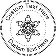 Snow-2 Embossing Seal. Choose your mount and view your custom text in a live preview. Find all your custom embossing needs at xstampers.com