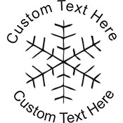 Snow-3 Embossing Seal. Choose your mount and view your custom text in a live preview. Find all your custom embossing needs at xstampers.com