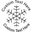 Snow-3 Embossing Seal. Choose your mount and view your custom text in a live preview. Find all your custom embossing needs at xstampers.com