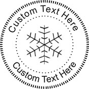 Snow-3 Embossing Seal. Choose your mount and view your custom text in a live preview. Find all your custom embossing needs at xstampers.com