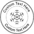 Snow-3 Embossing Seal. Choose your mount and view your custom text in a live preview. Find all your custom embossing needs at xstampers.com