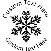 Snow-4 Embossing Seal. Choose your mount and view your custom text in a live preview. Find all your custom embossing needs at xstampers.com