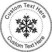 Snow-4 Embossing Seal. Choose your mount and view your custom text in a live preview. Find all your custom embossing needs at xstampers.com