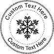 Snow-4 Embossing Seal. Choose your mount and view your custom text in a live preview. Find all your custom embossing needs at xstampers.com