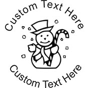 Snowman Embossing Seal. Choose your mount and view your custom text in a live preview. Find all your custom embossing needs at xstampers.com