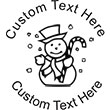 Snowman Embossing Seal. Choose your mount and view your custom text in a live preview. Find all your custom embossing needs at xstampers.com