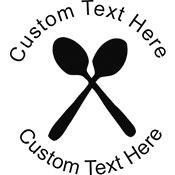 Spoons Embossing Seal. Choose your mount and view your custom text in a live preview. Find all your custom embossing needs at xstampers.com