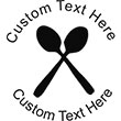 Spoons Embossing Seal. Choose your mount and view your custom text in a live preview. Find all your custom embossing needs at xstampers.com