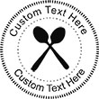 Spoons Embossing Seal. Choose your mount and view your custom text in a live preview. Find all your custom embossing needs at xstampers.com