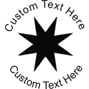 Star-2 Embossing Seal. Choose your mount and view your custom text in a live preview. Find all your custom embossing needs at xstampers.com