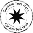Star-2 Embossing Seal. Choose your mount and view your custom text in a live preview. Find all your custom embossing needs at xstampers.com