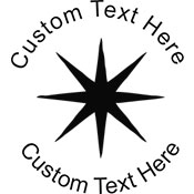 Star-3 Embossing Seal. Choose your mount and view your custom text in a live preview. Find all your custom embossing needs at xstampers.com