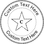 Star-97 Embossing Seal. Choose your mount and view your custom text in a live preview. Find all your custom embossing needs at xstampers.com