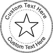 Star Embossing Seal. Choose your mount and view your custom text in a live preview. Find all your custom embossing needs at xstampers.com