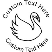 Swan-1 Embossing Seal. Choose your mount and view your custom text in a live preview. Find all your custom embossing needs at xstampers.com