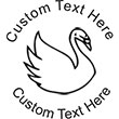 Swan-1 Embossing Seal. Choose your mount and view your custom text in a live preview. Find all your custom embossing needs at xstampers.com