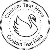 Swan-1 Embossing Seal. Choose your mount and view your custom text in a live preview. Find all your custom embossing needs at xstampers.com