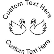 Swan-2 Embossing Seal. Choose your mount and view your custom text in a live preview. Find all your custom embossing needs at xstampers.com