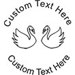 Swan-2 Embossing Seal. Choose your mount and view your custom text in a live preview. Find all your custom embossing needs at xstampers.com