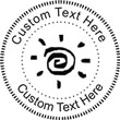 Swirl Embossing Seal. Choose your mount and view your custom text in a live preview. Find all your custom embossing needs at xstampers.com