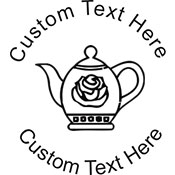 Teapot Embossing Seal. Choose your mount and view your custom text in a live preview. Find all your custom embossing needs at xstampers.com
