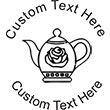 Teapot Embossing Seal. Choose your mount and view your custom text in a live preview. Find all your custom embossing needs at xstampers.com