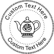 Teapot Embossing Seal. Choose your mount and view your custom text in a live preview. Find all your custom embossing needs at xstampers.com