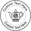 Teapot Embossing Seal. Choose your mount and view your custom text in a live preview. Find all your custom embossing needs at xstampers.com