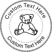Teddy Embossing Seal. Choose your mount and view your custom text in a live preview. Find all your custom embossing needs at xstampers.com