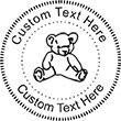 Teddy Embossing Seal. Choose your mount and view your custom text in a live preview. Find all your custom embossing needs at xstampers.com