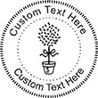 Topiary Embossing Seal. Choose your mount and view your custom text in a live preview. Find all your custom embossing needs at xstampers.com