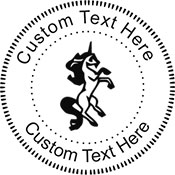 Unicorn Embossing Seal. Choose your mount and view your custom text in a live preview. Find all your custom embossing needs at xstampers.com