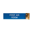 Aluminum Corridor Sign Gold Frame 2” x 8” is durable, attractive, and an effective communication medium, for more visit Xstampers.com