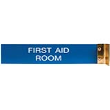 Aluminum Corridor Sign Gold Frame 2” x 10” is durable, attractive, and an effective communication medium, for more visit Xstampers.com