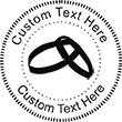 WedRing Embossing Seal. Choose your mount and view your custom text in a live preview. Find all your custom embossing needs at xstampers.com